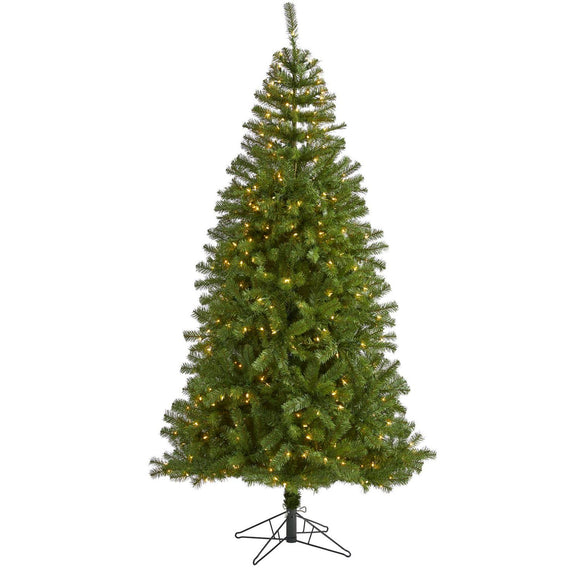 7' Springfield Christmas Tree W/400 Lights And 916 Tips