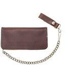 Heavy Duty Brown Leather Chain Wallet