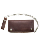 Heavy Duty Brown Leather Chain Wallet