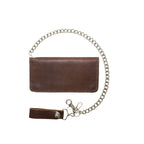 Dream Apparel Heavy Duty Dark Brown Leather Chain Wallet