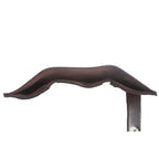 Biker Tri Fold Motorcycle Chain Wallet Brown Leather 4x3 Inches