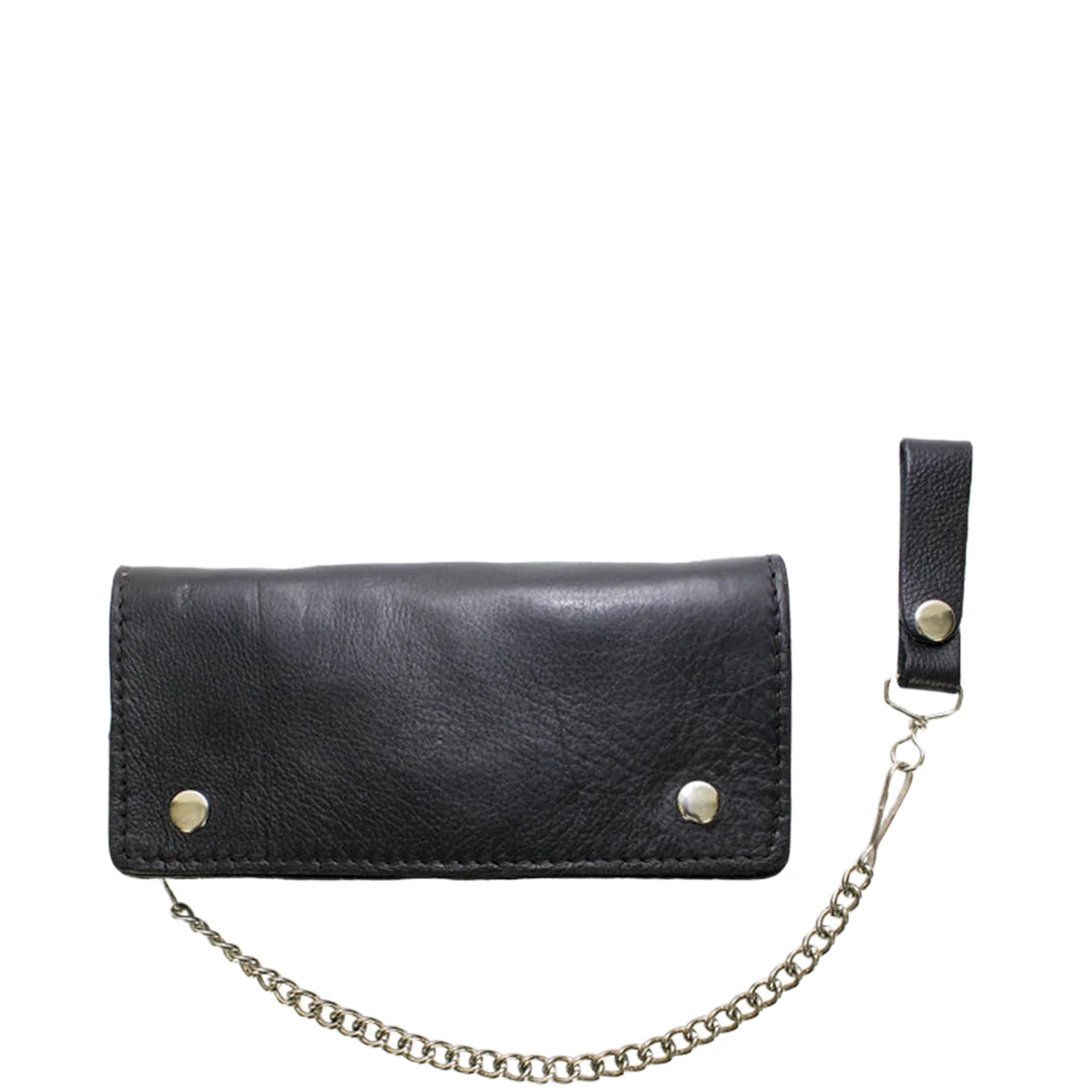 Men's Black 3 Component Naked Cowhide Leather Wallet