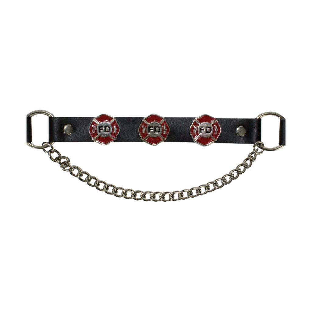 Fire Department Boot Chains Dream Apparel PVC Adjustable Chrome Chain Set