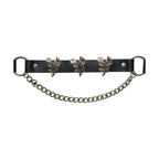Soaring Eagle Boot Chains Dream Apparel Adjustable PVC Leather Chrome Set