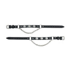 Biker Boot Chains Dream Apparel Black Leather 1881 Morgan Dollar Coin Accent