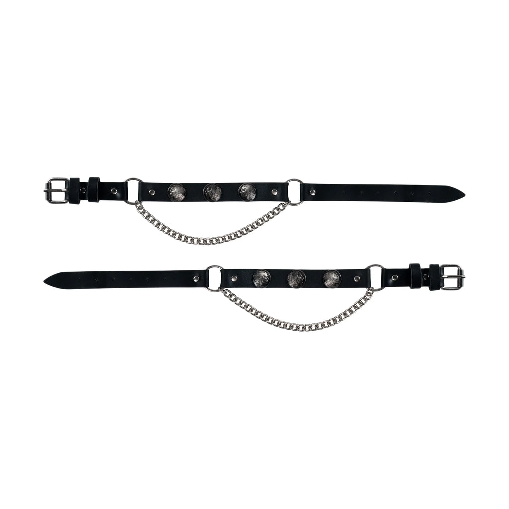 Indian Head Nickel Boot Chain Dream Apparel PVC Chrome Durable Adjustable