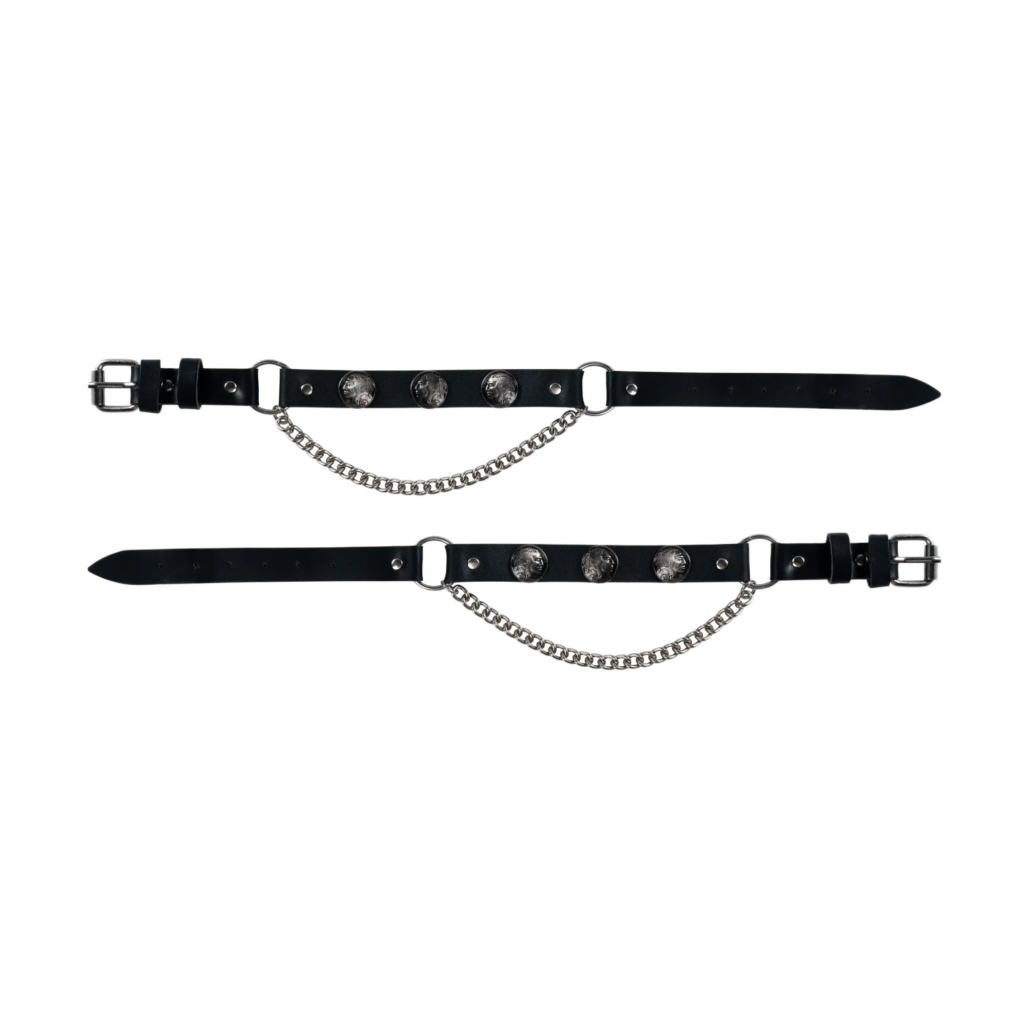 Indian Head Nickel Boot Chain Dream Apparel PVC Chrome Durable Adjustable