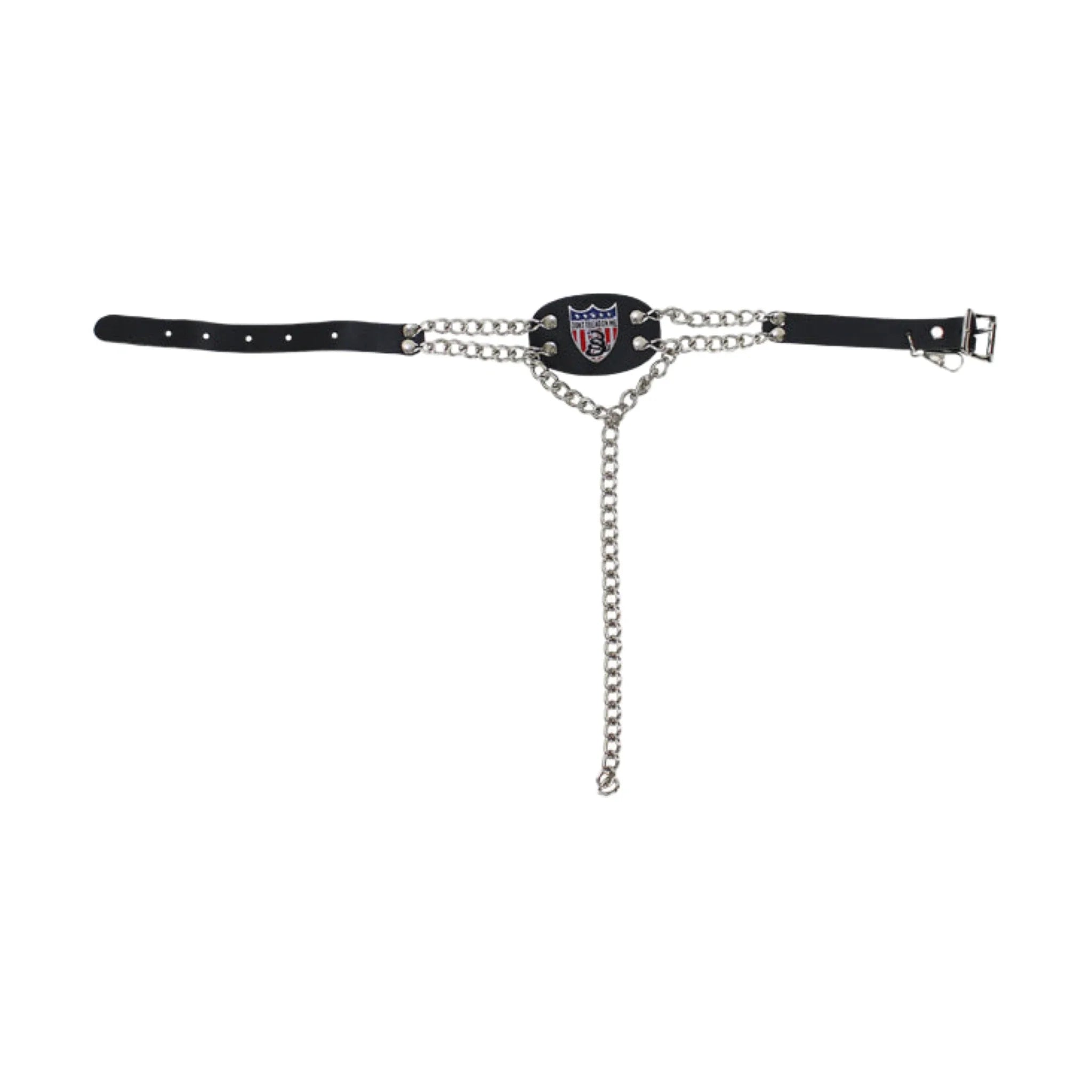Dont Tread On Me Logo Boot Chain Triple Chrome Chains Durable PVC Strap