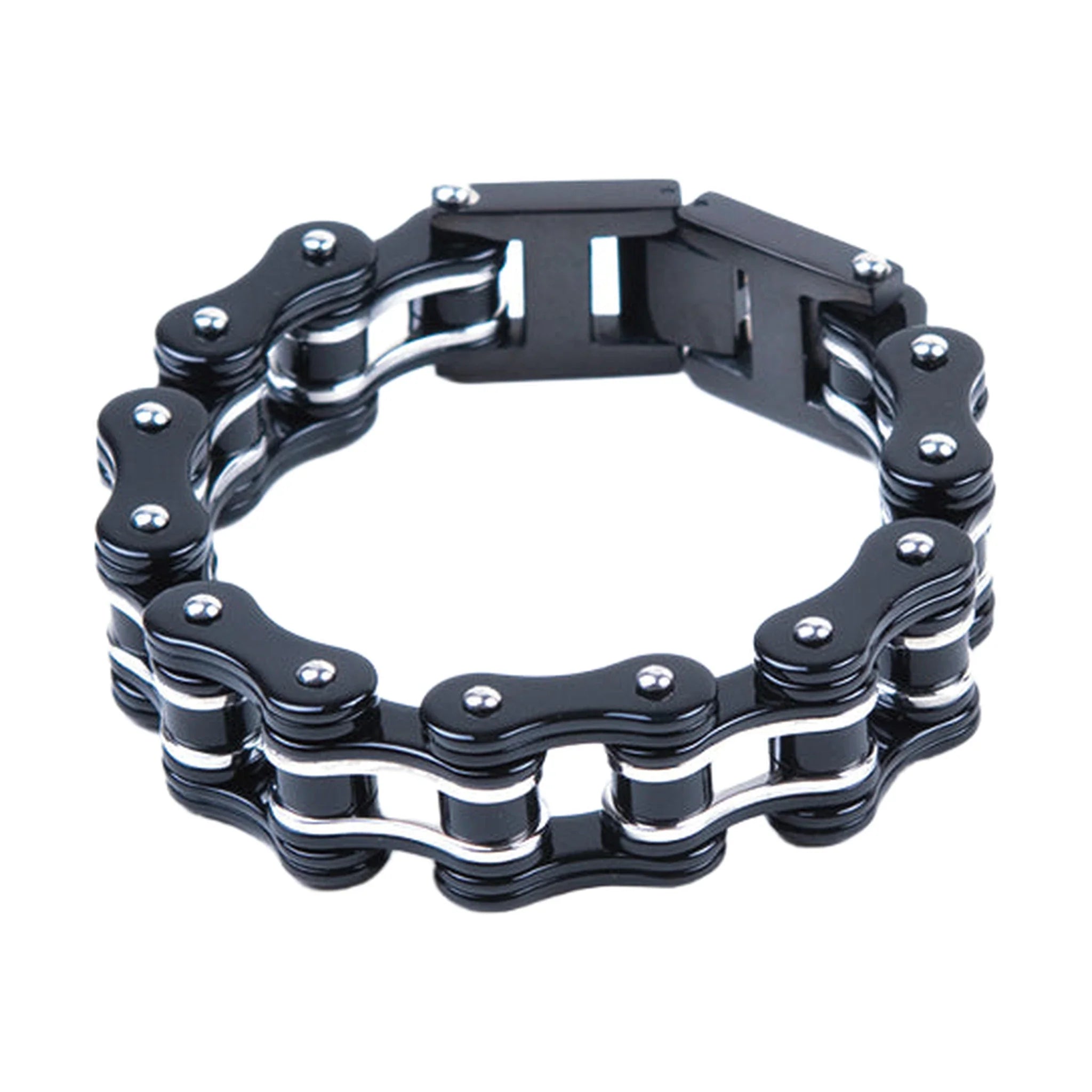 Black Stainless Steel Motorcycle Chain Bracelet