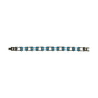 Blue Stainless Steel Chain Bracelet
