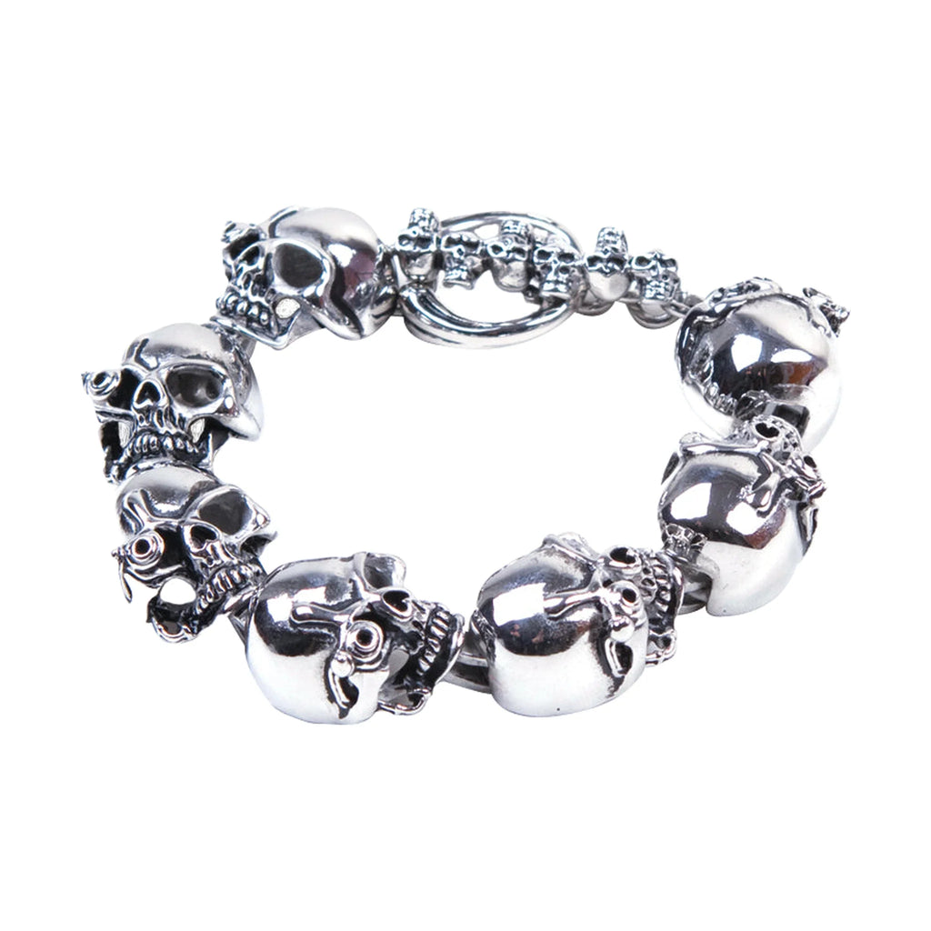 Stainless Steel Bracelet With Cyborg Eyes