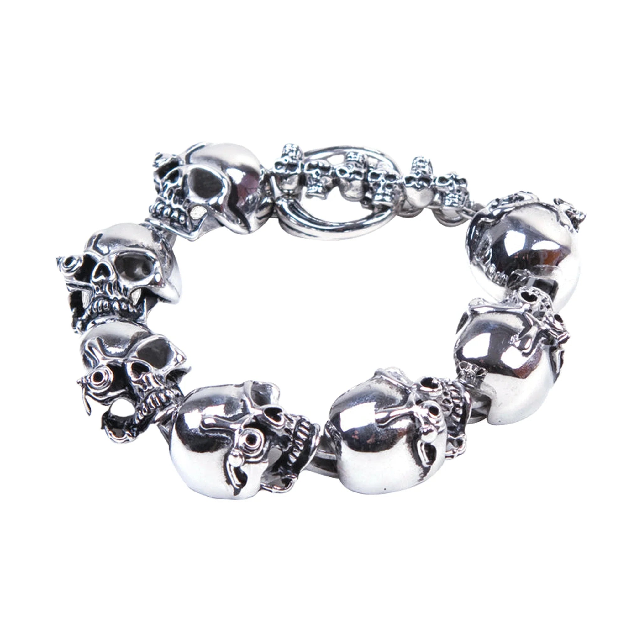 Stainless Steel Bracelet With Cyborg Eyes