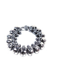 Heavy Duty Stainless Steel Bracelet With Skulls