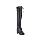 Ladies Knee High Laced Boots By Dream Apparel