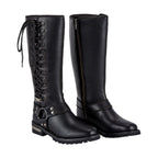 Dream Apparel® Women Biker Long Boots with Laces