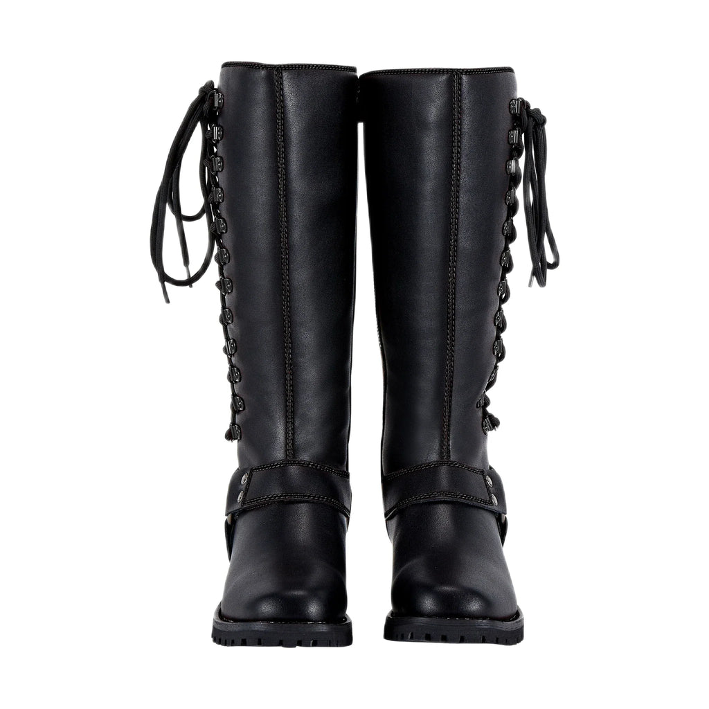 Dream Apparel® Women Biker Long Boots with Laces
