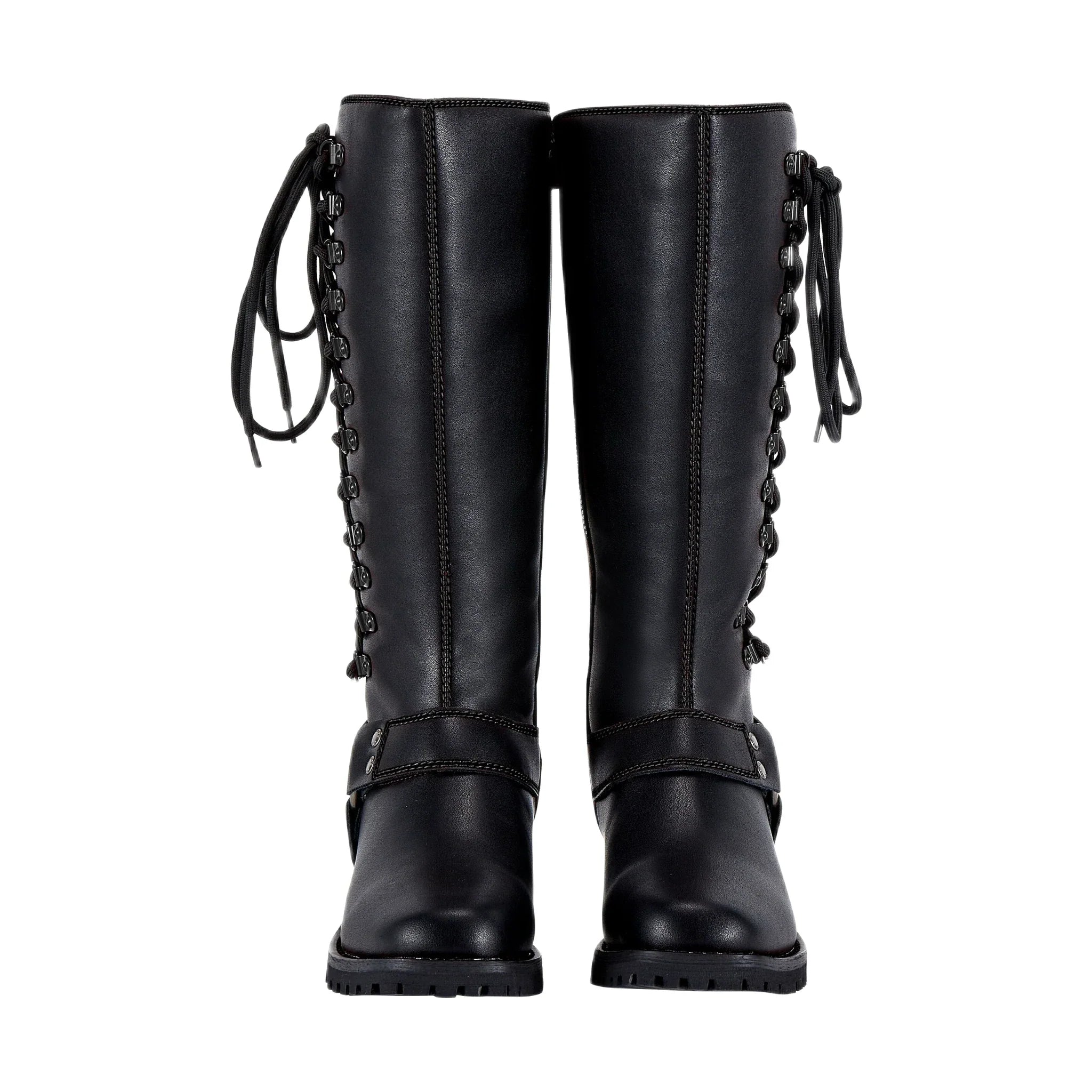 Dream Apparel® Women Biker Long Boots with Laces