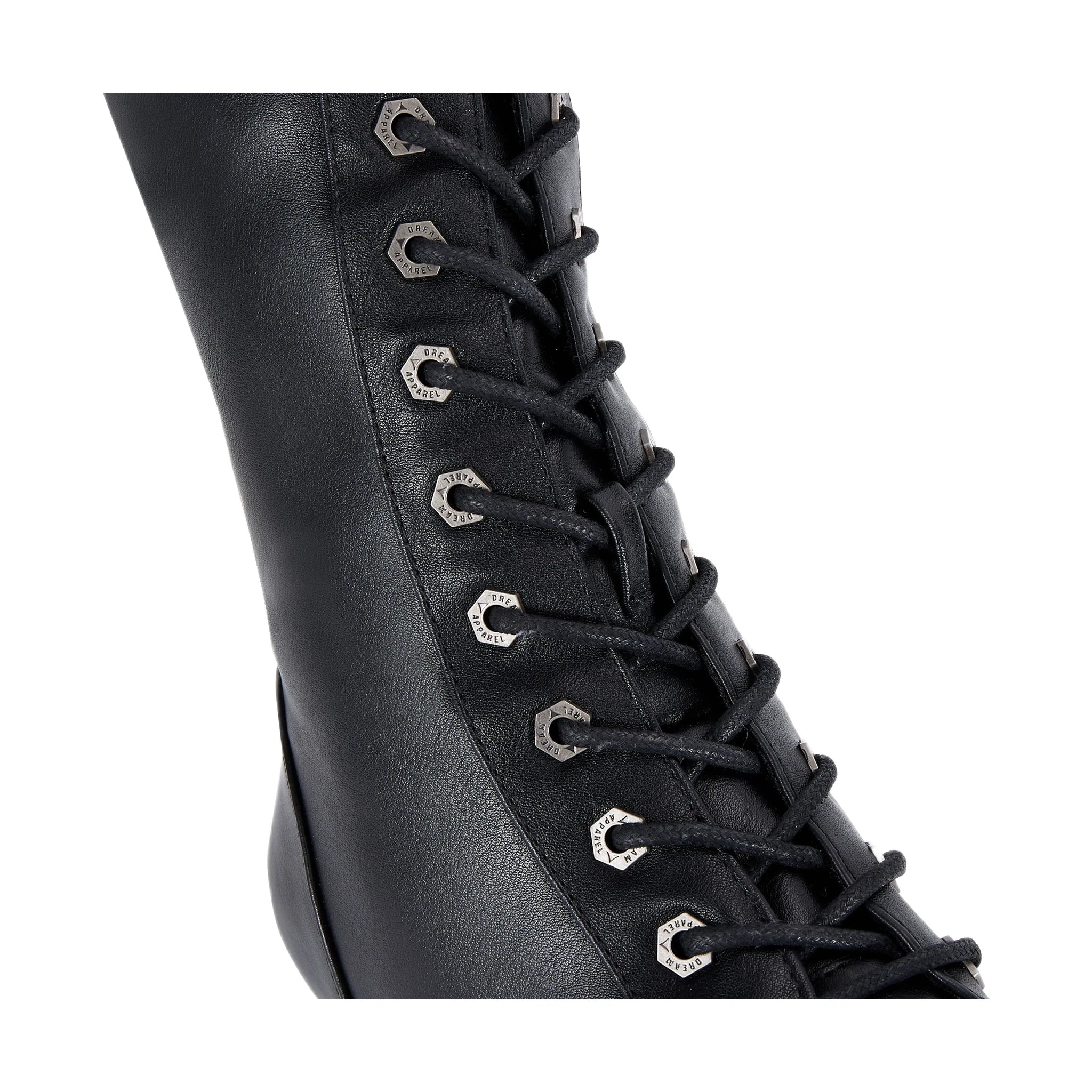 Womens Knee High Laced Boots By Dream Apparel® Zipper on Side