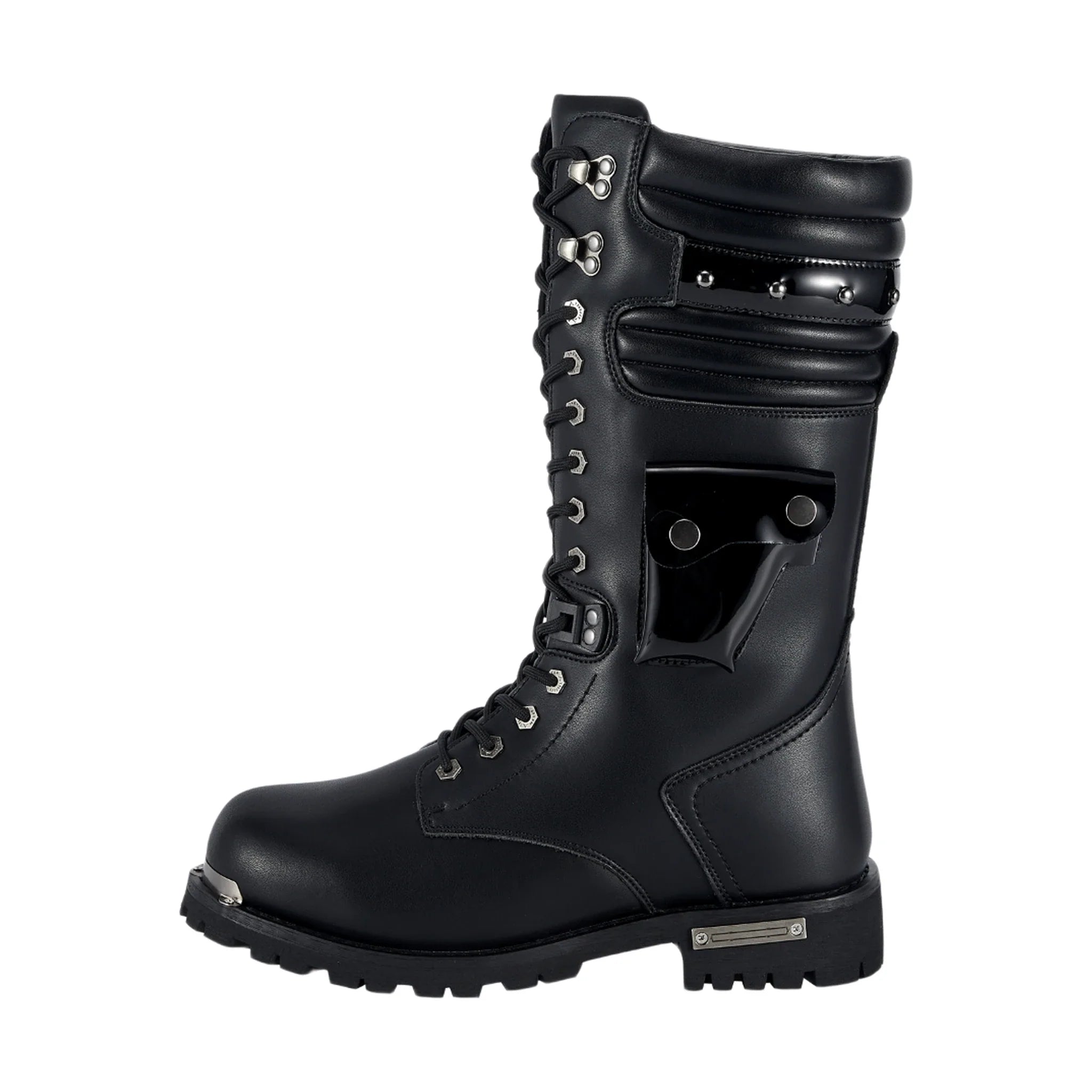 Dream Apparel Men Black Biker Boots