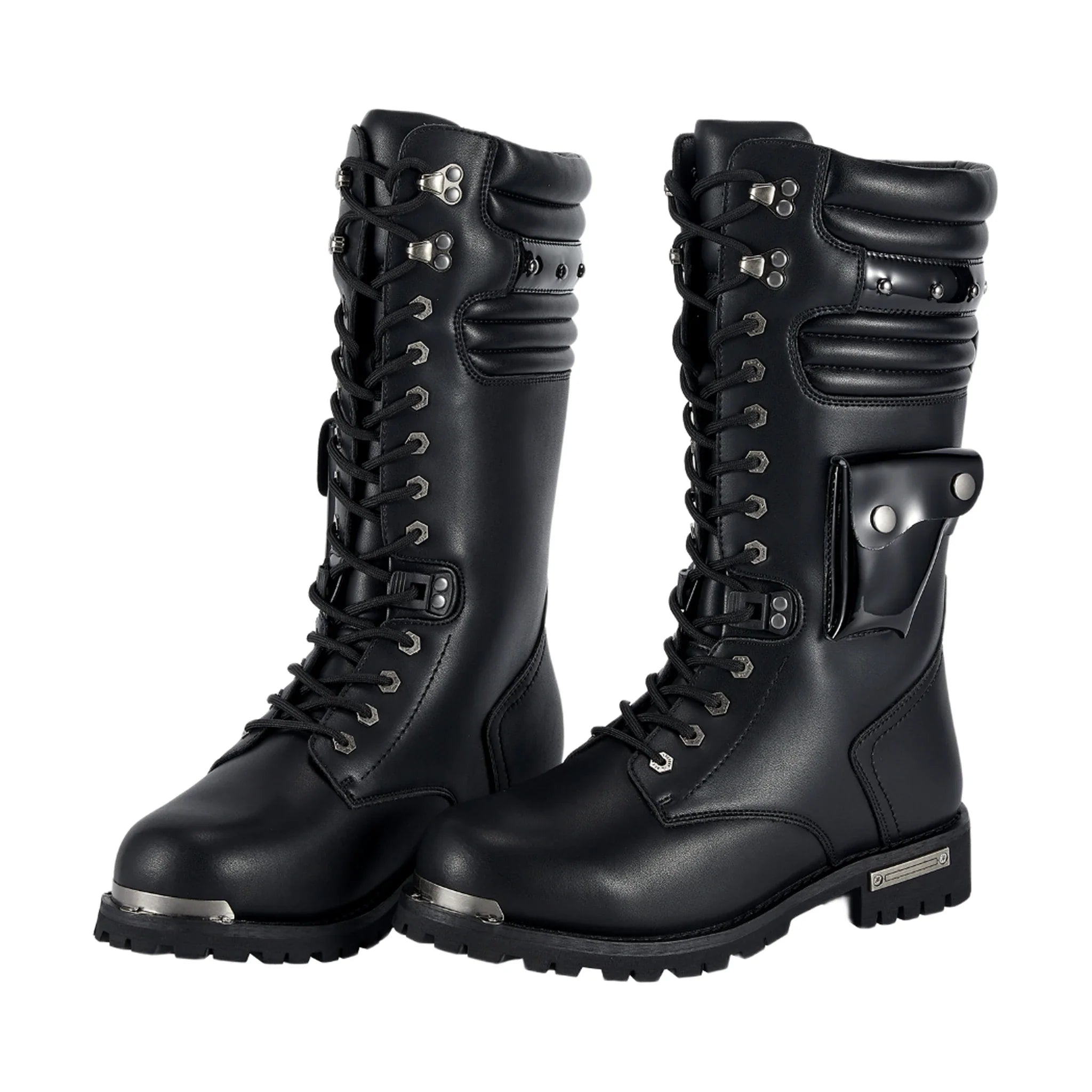 Dream Apparel Men Black Biker Boots