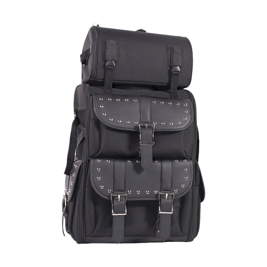 Dream Apparel Medium Size Motorcycle Sissy Bar Bag With Studs