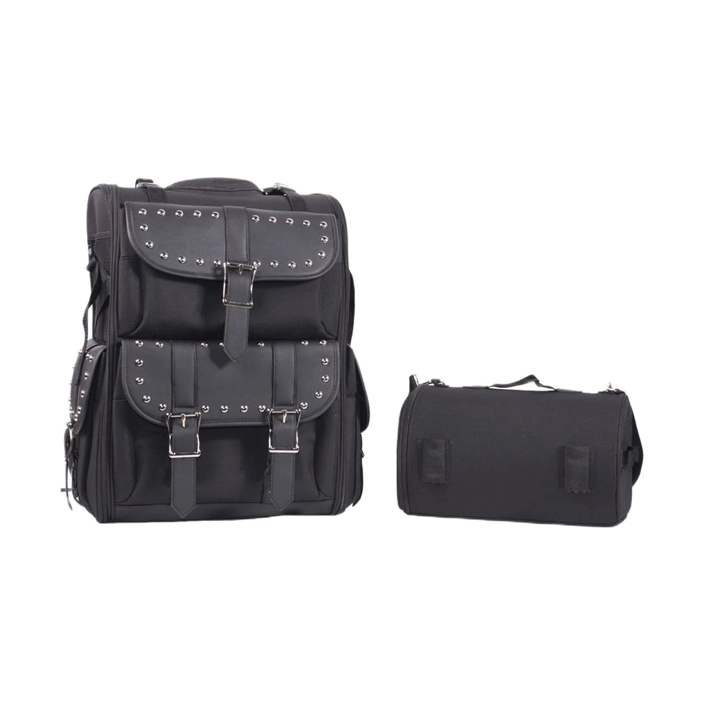 Dream Apparel Medium Size Motorcycle Sissy Bar Bag With Studs