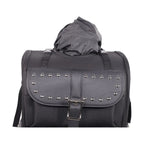 Dream Apparel Large PVC Motorcycle Sissybar Bag With Studs