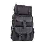 Dream Apparel Large PVC Motorcycle Sissybar Bag With Studs