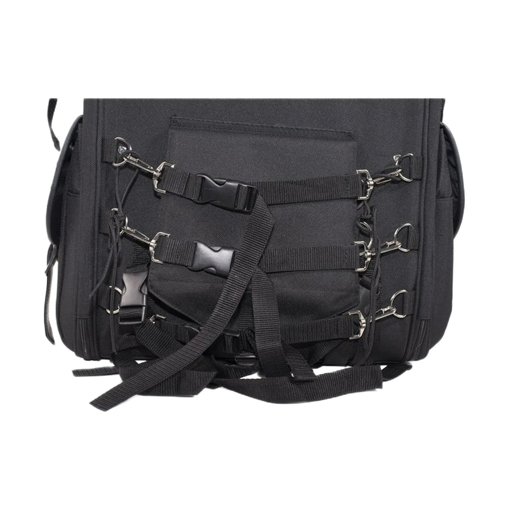 Dream Apparel Large PVC Motorcycle Sissybar Bag With Studs