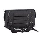 Dream Apparel Large PVC Motorcycle Sissybar Bag With Studs
