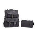 Dream Apparel Large PVC Motorcycle Sissybar Bag With Studs