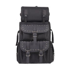 Dream Apparel Large PVC Motorcycle Sissybar Bag With Studs