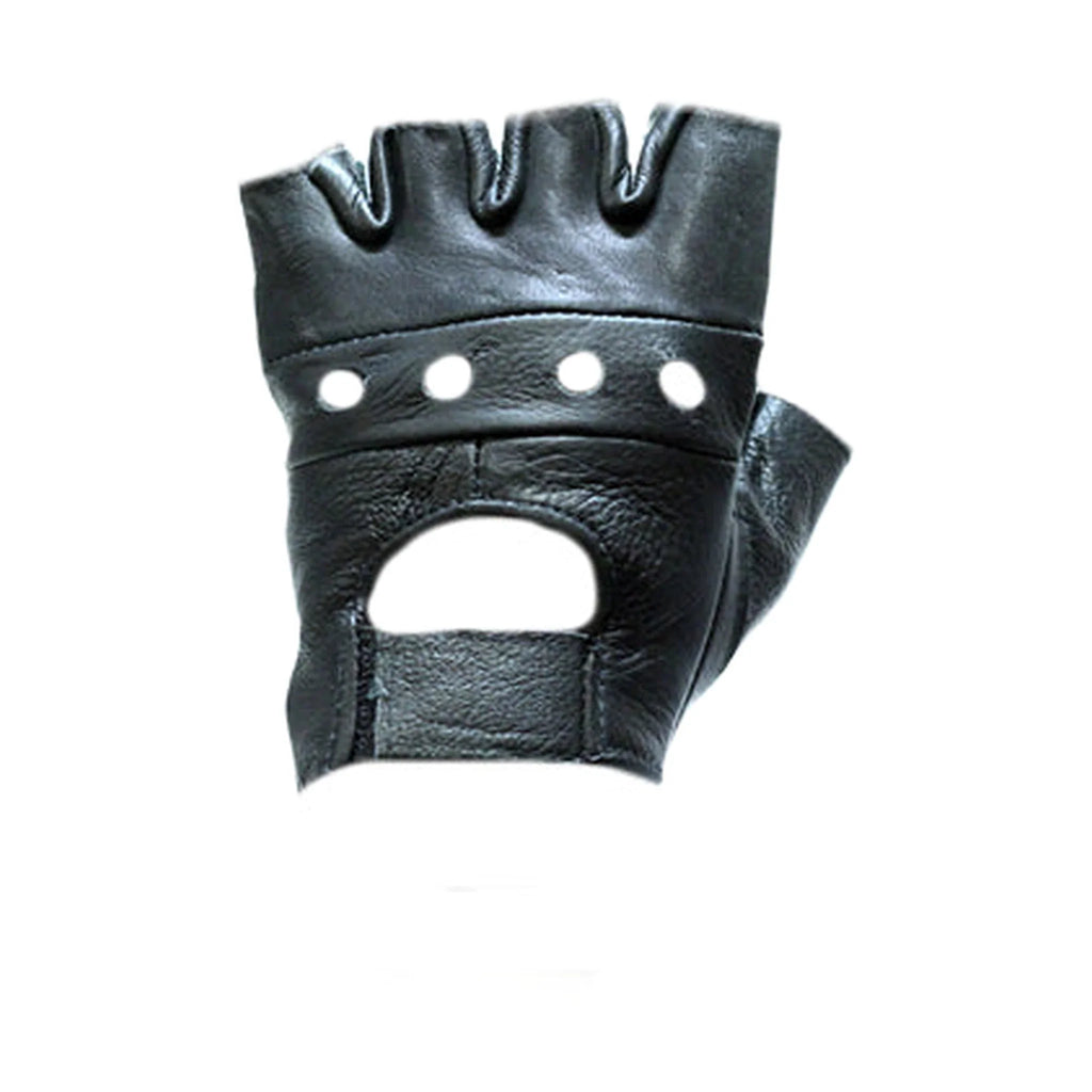 Motorcycle Fingerless Gloves Comfortable Riding Gear Unisex Black