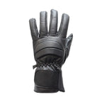 Full Finger Racing Gloves Top Quality Leather Padded Knuckle Velcro Strap