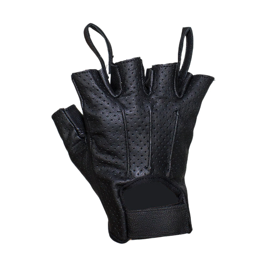 Nappa Leather Fingerless Riding Gloves