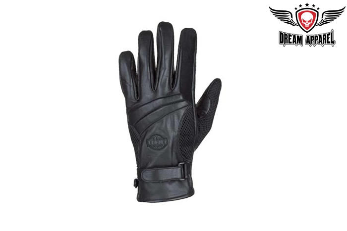 Full Finger Motorcycle Riding Gloves Genuine Leather Gel Padded Comfort Safety