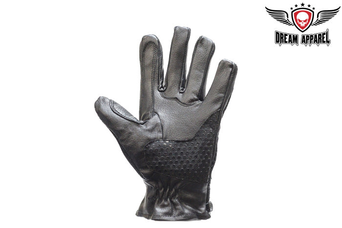 Full Finger Motorcycle Riding Gloves Genuine Leather Gel Padded Comfort Safety