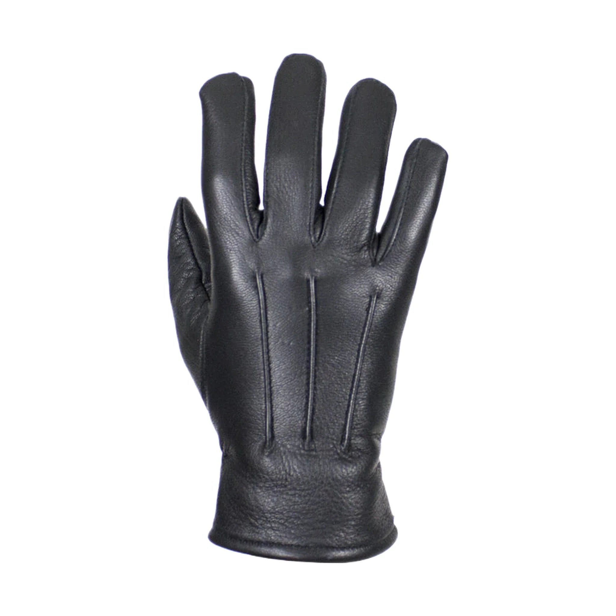Ladies Black Deer Skin Leather Gloves Cold Weather Riding Stylish Fit