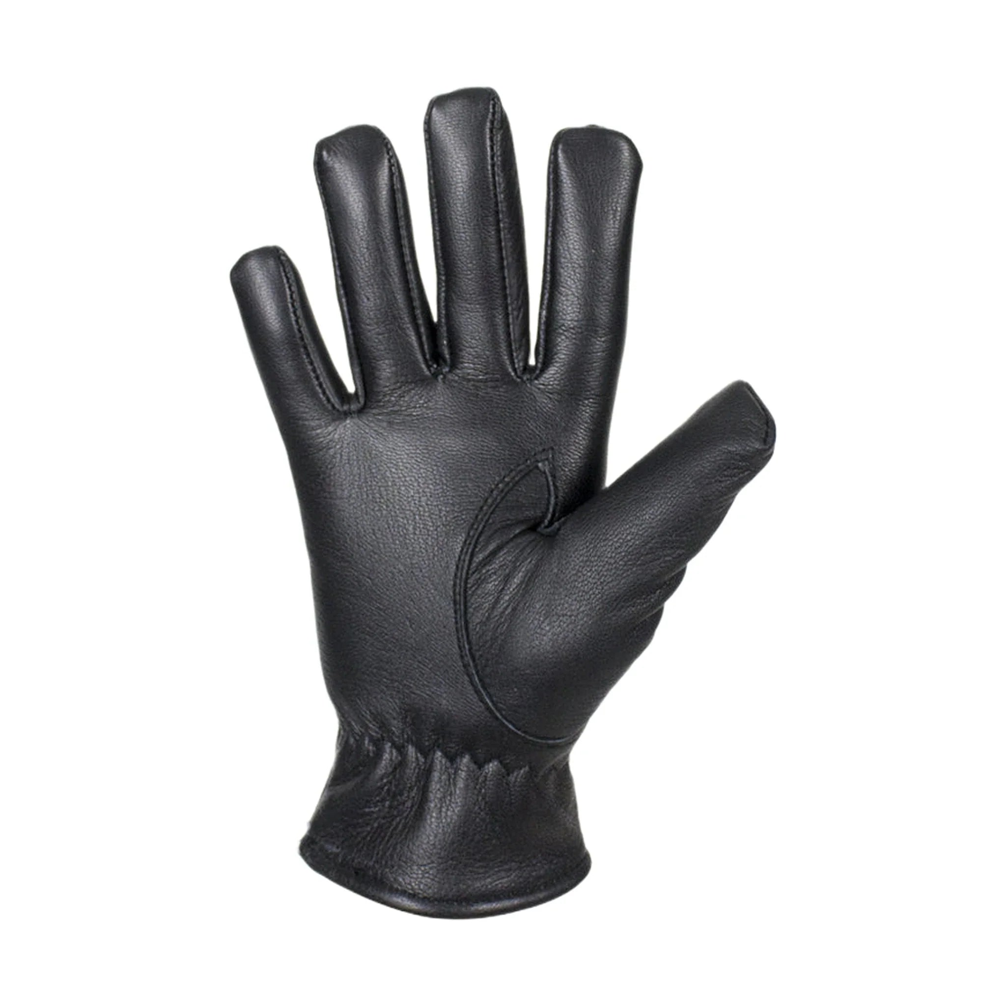 Ladies Black Deer Skin Leather Gloves Cold Weather Riding Stylish Fit