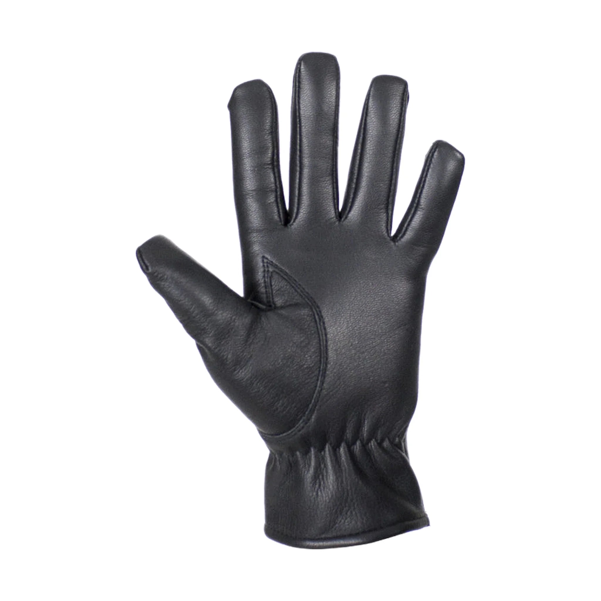 Ladies Black Deer Skin Leather Gloves Cold Weather Riding Stylish Fit