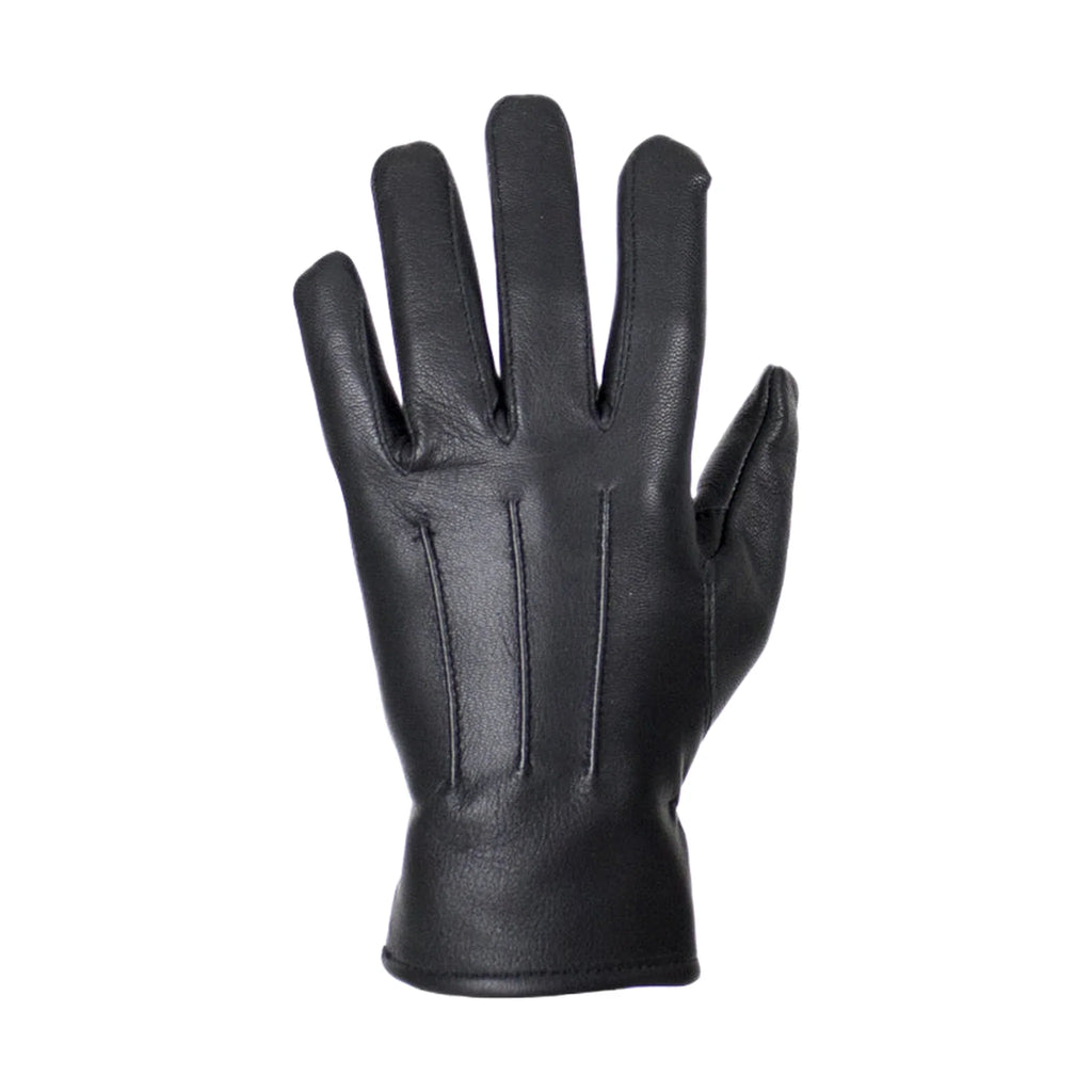 Ladies Deer Skin Leather Gloves - Black