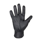 Ladies Deer Skin Leather Gloves Black With Zipper Stylish Comfortable Fit