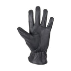 Ladies Deer Skin Leather Gloves Black With Zipper Stylish Comfortable Fit