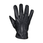 Deer Skin Leather Gloves Black Three Slit Design Riding Durable Comfortable