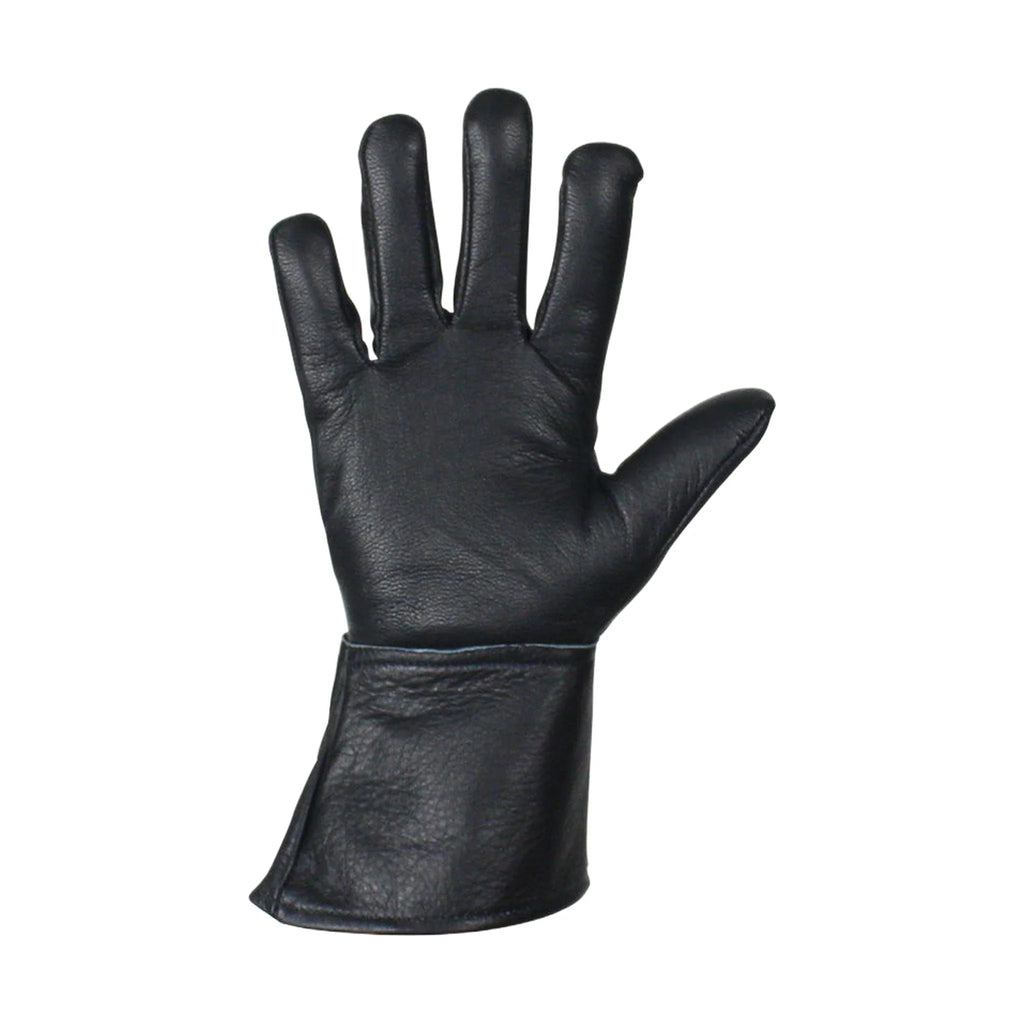 Full Finger Deer Skin Motorcycle Gloves Genuine Leather Adjustable Strap