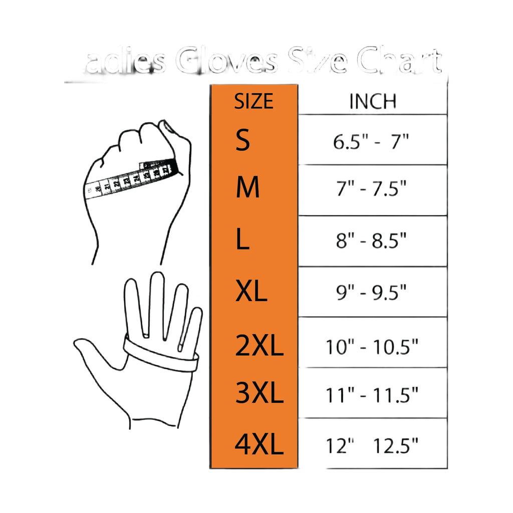 Purple-Heart Graphic Embroidered Leather Gloves