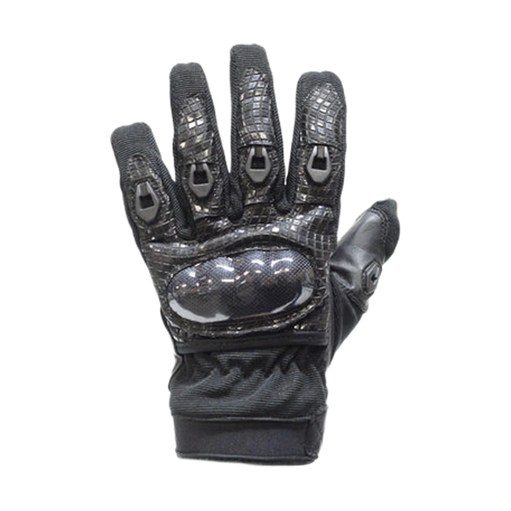 Leather Motorcycle Gloves With Mesh Hard Knuckle Protector Gel Palm Airvents