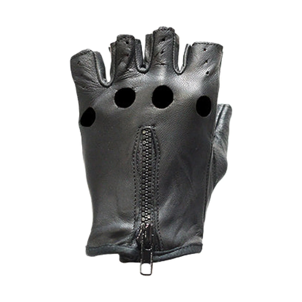 Leather Fingerless Riding Gloves
