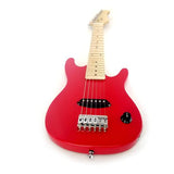 Kids 30 Inch Electric Guitar Combo, 5W Amp Loudspeaker, Solid Wood Body, Red