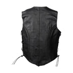 Dream Apparel Womens Leather Vest With Side Laces
